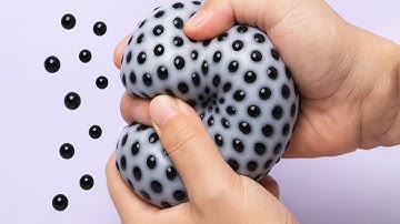 Extreme Stress Ball Squishing With Thousands  of And Black Beads!