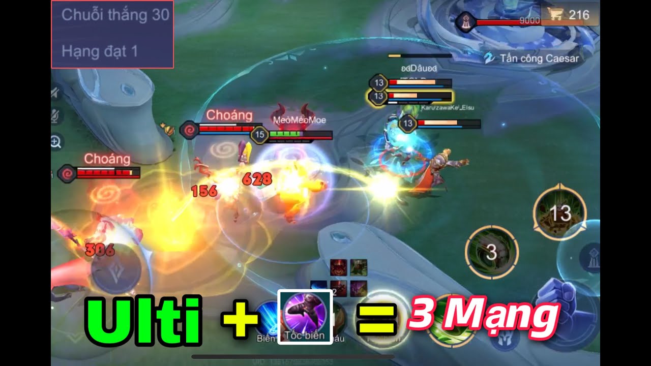 ZUKA Chiêu Cuối + Tốc Biến = 3 Mạng Chuỗi AUTO WIN 30 - youtube