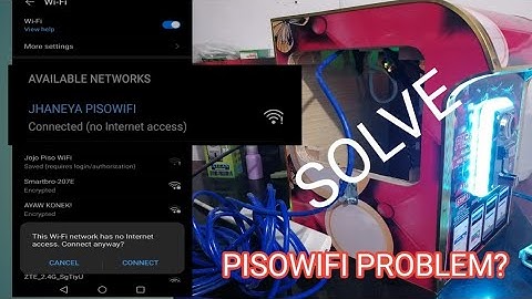 NO INTERNET ACCESS PROBLEM SOLVE/PISO WIFI PROBLEM