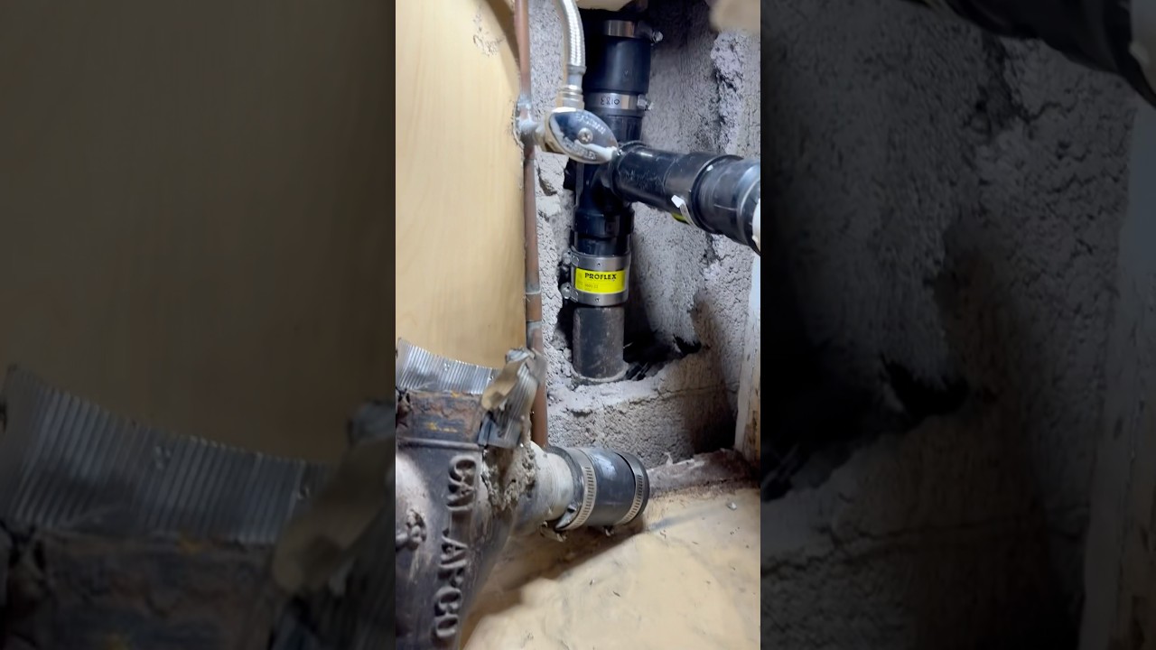 ABS Drain Line Install for Back-to-Back Sinks | Clean Plumbing Setup