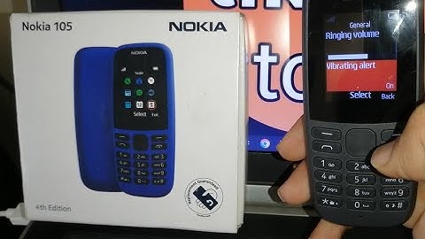 nokia 105 ss mobile me vibrating alert kaise on kare !! how to turn on vibrating alert on nokia 105