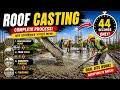 Roof Slab Casting Process | Civil Engineering Work🔥 ছাদ ঢালাইয়ের সম্পূর্ণ কাজ মাত্র 44 সেকেন্ডে!👷♂