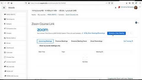 Importing Previously Scheduled Zoom Meetings into Moodle Zoom Integration