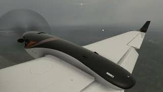 MSFS 2020 | Landing the Black Square King Air 350 | Smooth Approach into KSAW screenshot 3