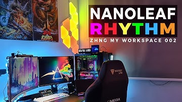 Nanoleaf Aurora Rhythm RGB Light Panels Unbox Setup and Review rgb ambient lights【Zhng my workspace】