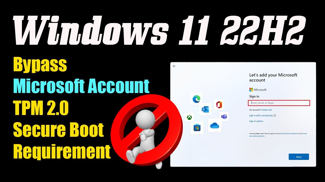 Windows 11 22H2 Bypass The Microsoft Account Requirement YouTube