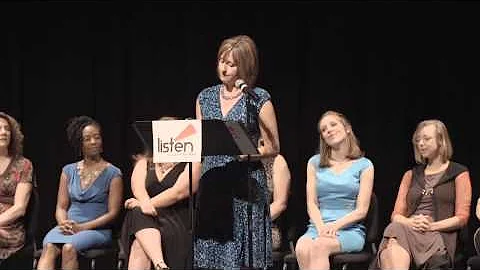 Rebecca Lanning reading "Embracing The Digital Age"