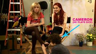 Jennette Mccurdy barefoot massaged in brown opaque tights