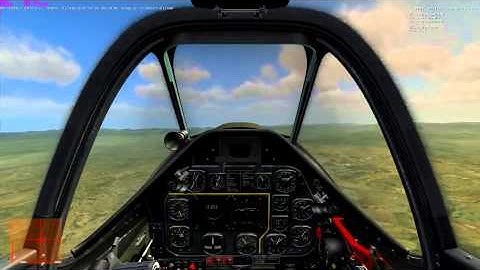 DCS TF 51D (Mustang) cold start up, take off and landing
