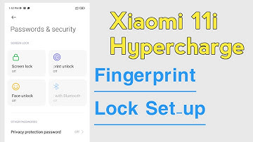 Xiaomi 11i Hypercharge How To Set Fingerprint Lock