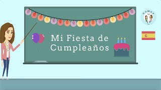 Cómo preparar Mi fiesta de cumpleaños (Spanish for kids) GaMar Talk/ Español/ My birthday party