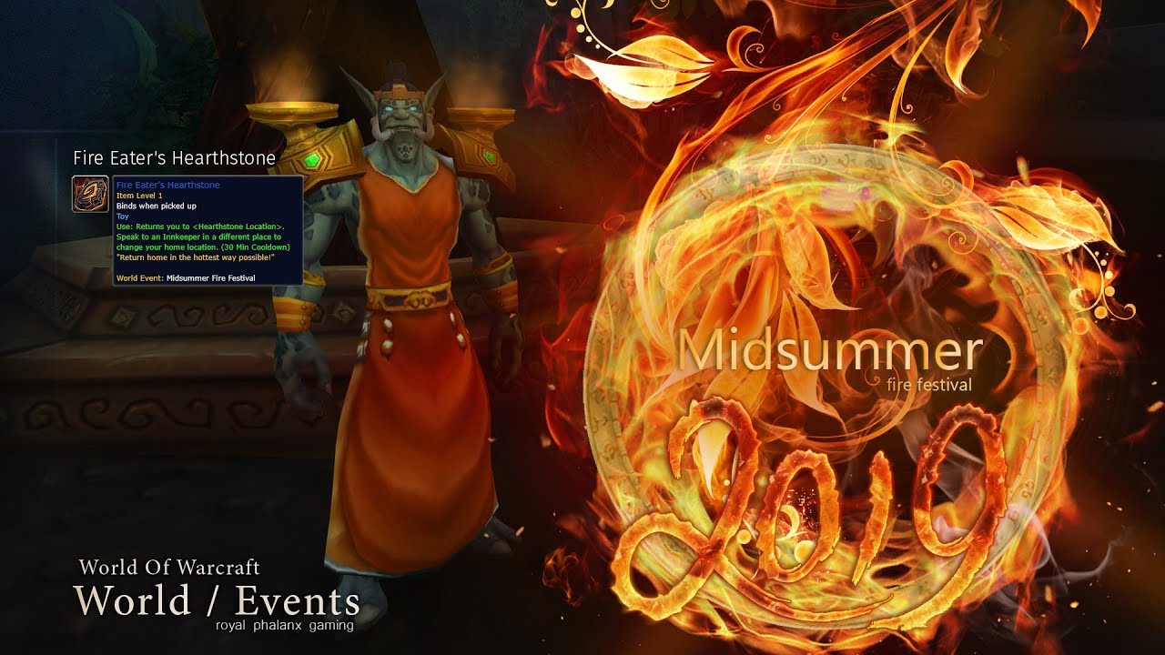 2019 Midsummer Fire Festival, Extinguishing Zandalar Achievement + Fire  Eater's Hearthstone' TOY - YouTube