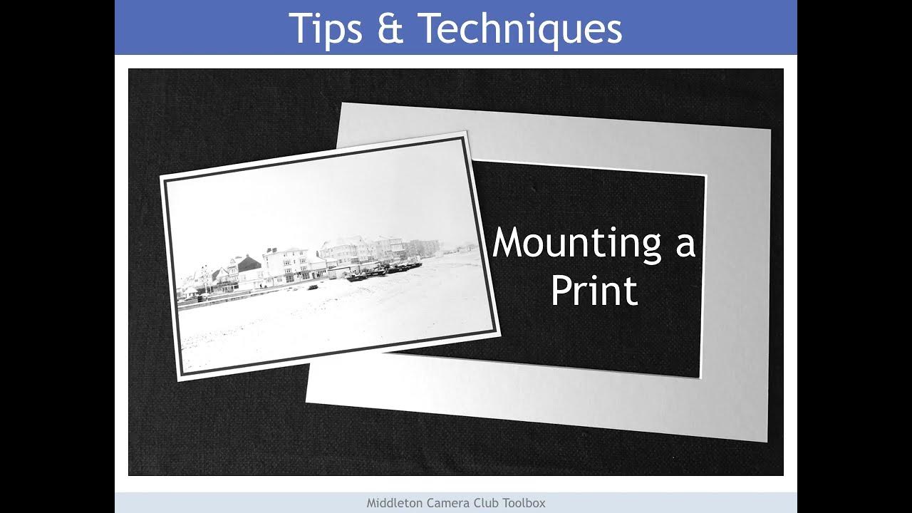 How to mount a print YouTube