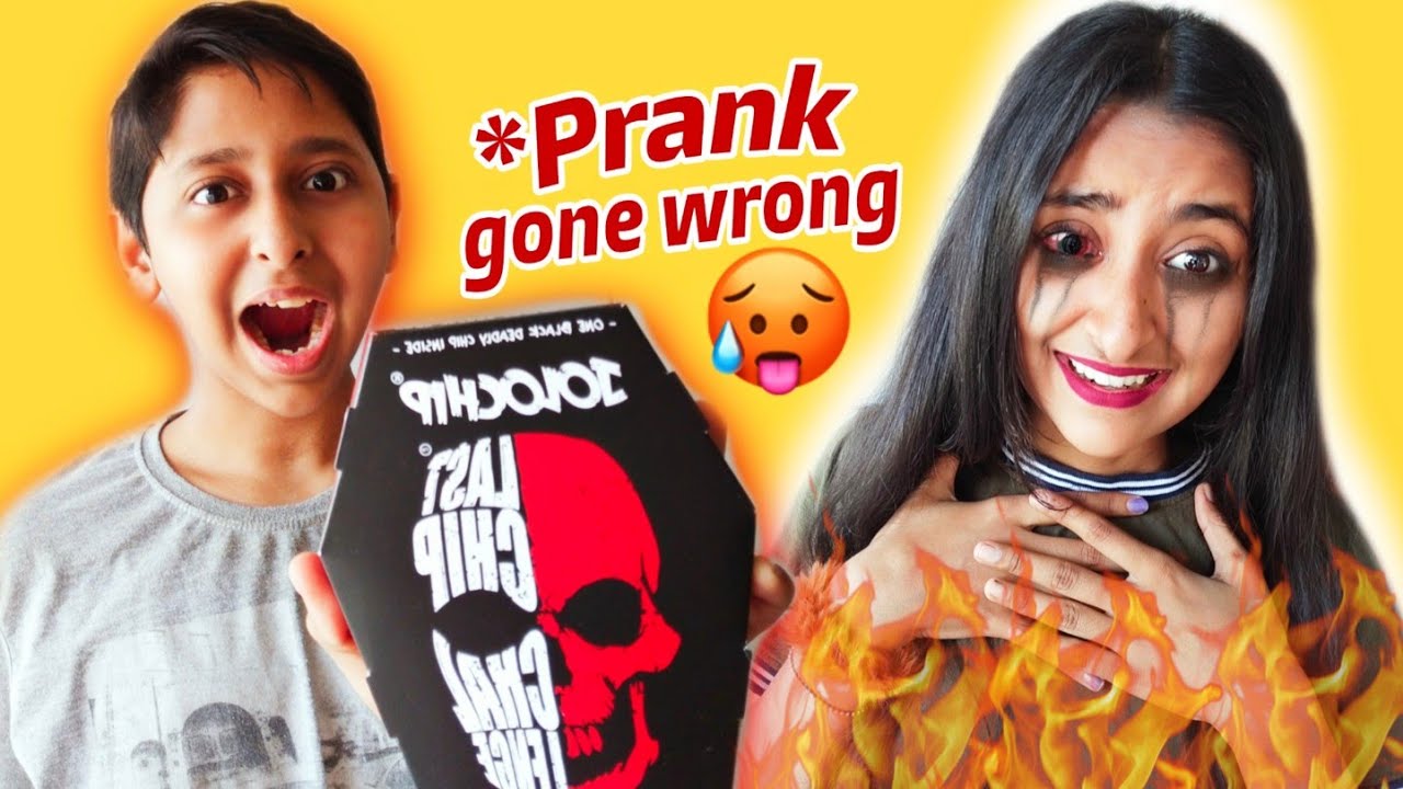 Jolo chip prank on my sister | jolo chip challenge gone wrong
