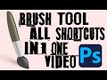 Photoshop Brush Tool All Keyboard Shortcuts/Photoshop Tutorial