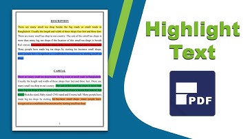 How to Highlight Text in PDF by Different Color using Pdfelement