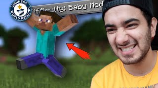 YesSmartyPie Vs World Record || Minecraft (Baby Mode 😂)