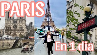 HOW TO SEE PARIS IN ONE DAY 🇫🇷❤️Complete tour of the city of love!!