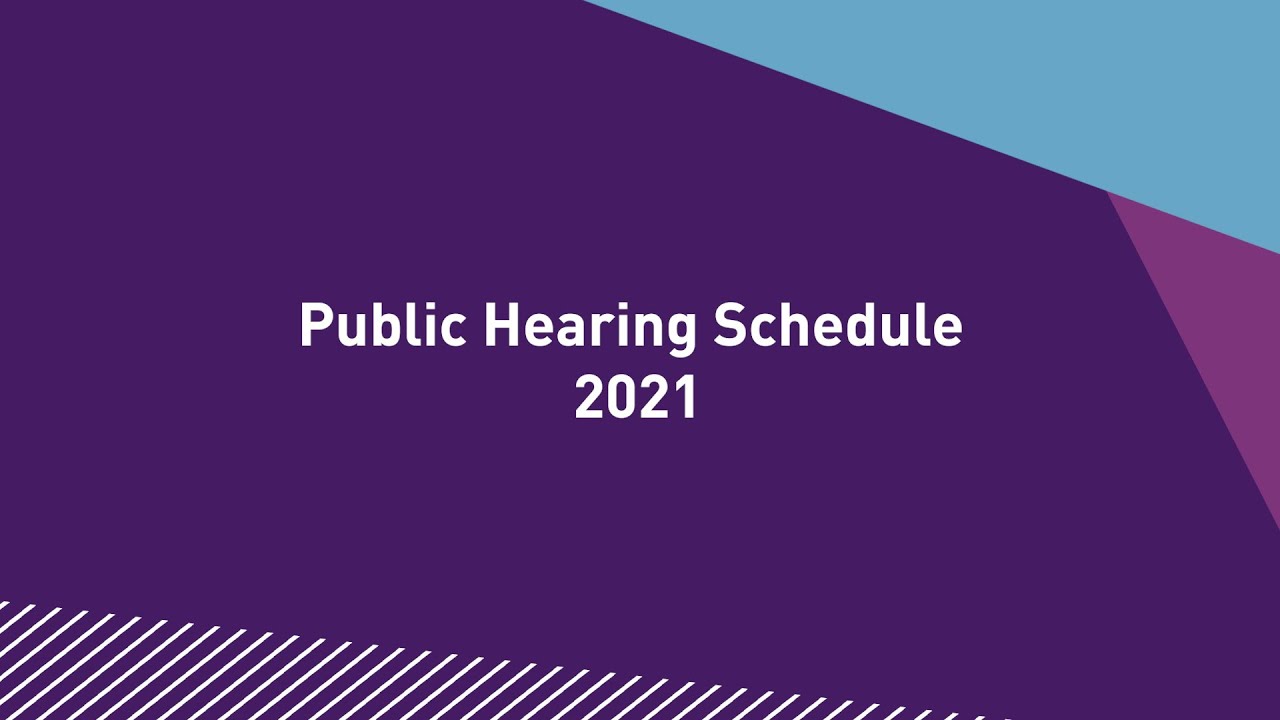 2021 Public Hearing Schedule Auslan YouTube
