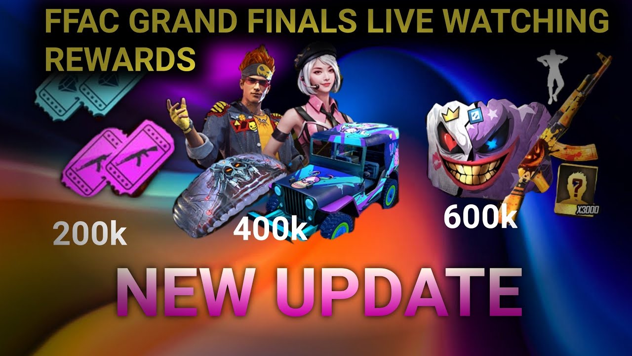 New Update || FFAC Grand Finals Live Watching Rewards || Live Watching Rewards