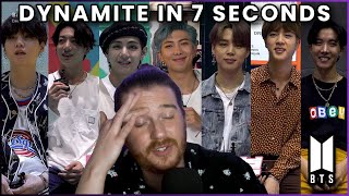 BTS: 7-Second Interview (DYNAMITE) | REACTION