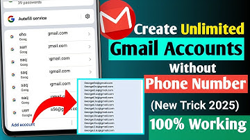 Create Unlimited Gmail Accounts Without Phone Number | Unlimited Gmail Account Create Method 2025