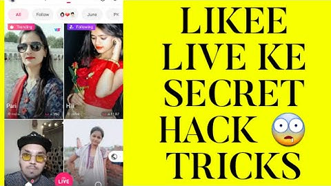 LIKEE LIVE ALL SECRET HACK TRICKS || LIKEE MAI LIVE KAISE JAYE ||LIKEE APP MAI LIVE SE PAISE KAMAYE