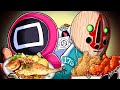 MUKBANG vs SQUID GAME (feat. SCP, Siren Head, Cartoon Cat)