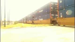 Southbound UP double-stack train, Wetmore Rd, San Antonio, 2 July 2012