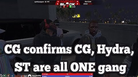 CG confirms CG, Hydra, ST are all ONE gang | No-Pixel 3.1