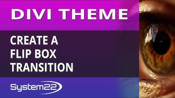 Divi Theme Create A Flip Box Transition
