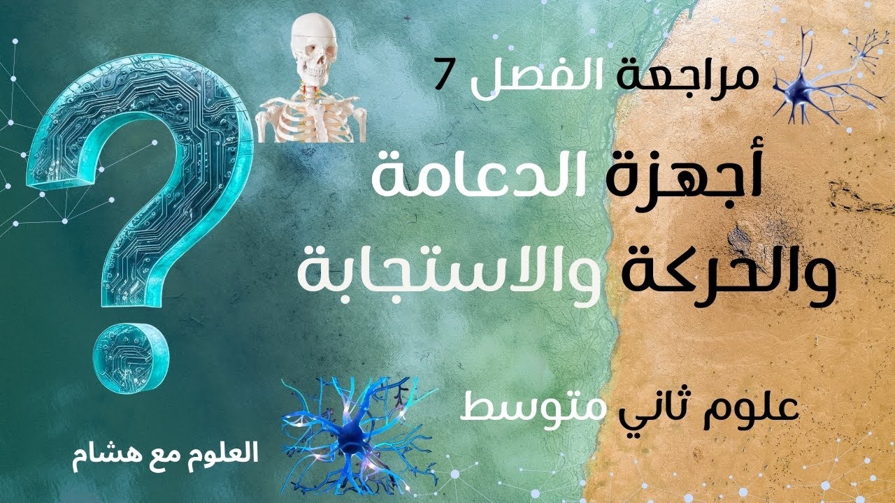 أقوي 💪 مراجعة أجهزة الدعامة والحركة والاستجابة | علوم ثاني متوسط 1447هـ