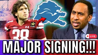 OFFICIAL NOTE! NOBODY IMAGINED IT! LIONS ANNOUNCE! DETROIT LIONS NEWS