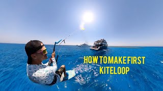 How to do your first kiteloop #kiteboarding #kitesafari #kitelife #gopro #kiteloop