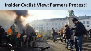 Farmers Protest in Brussels: An Inside Look #farmersprotest #cyclinglife