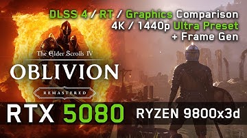 RTX 5080 in Oblivion Remastered - ALL Graphics Compared / RT Hardware vs Software!