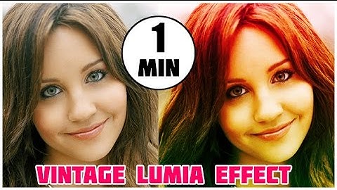 Photoshop tutorial:How to create Vintage Effect in 1 Min