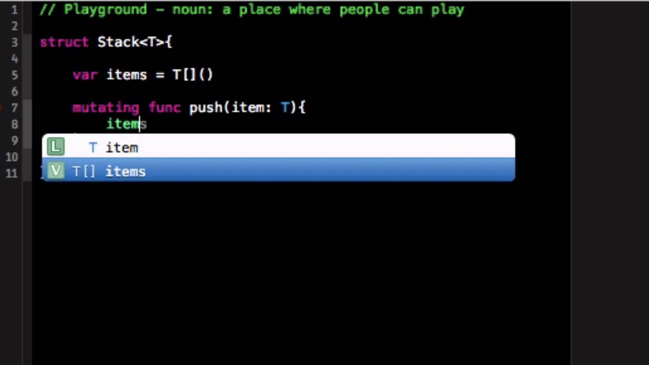 Swift Programming Part 11: Generic Structures - YouTube