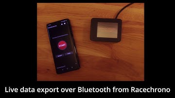 Racechrono LIVE telemetry data export over Bluetooth