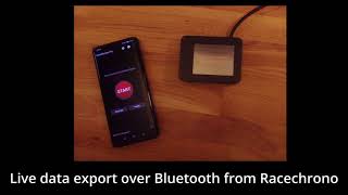 Racechrono LIVE telemetry data export over Bluetooth screenshot 3