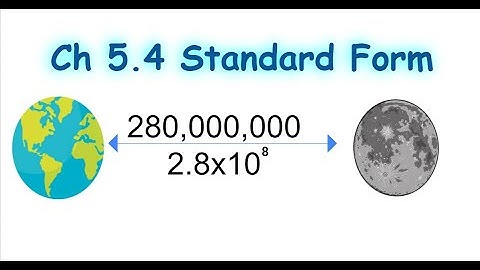 IGCSE Mathematics Ch 5.4 Standard Form
