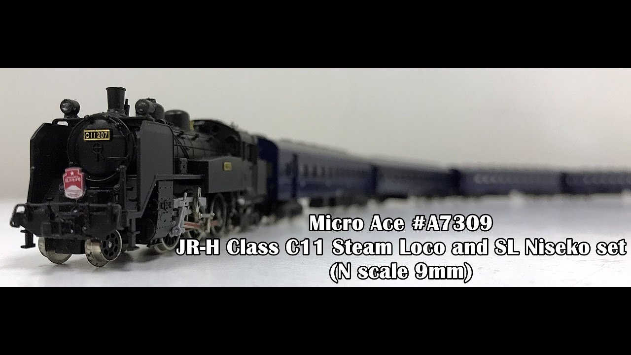 Micro Ace #A7309 JR-H Class C11 Steam Loco and SL Niseko set