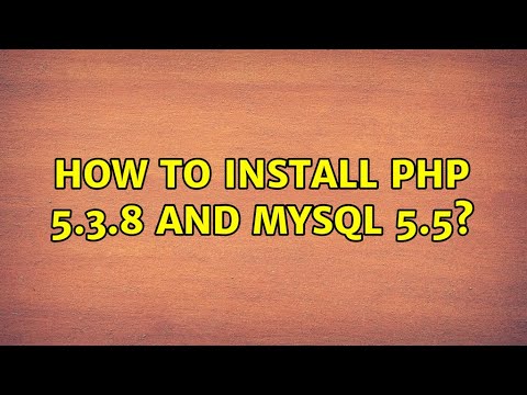 Ubuntu: How to install php 5.3.8 and mysql 5.5?