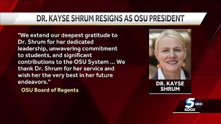 Oklahoma State University President Kayse Shrum resigns