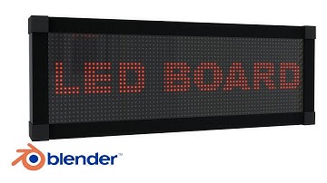 Procedural LED Board Animation in Blender | Step-by-Step Tutorial | Blender 4.3