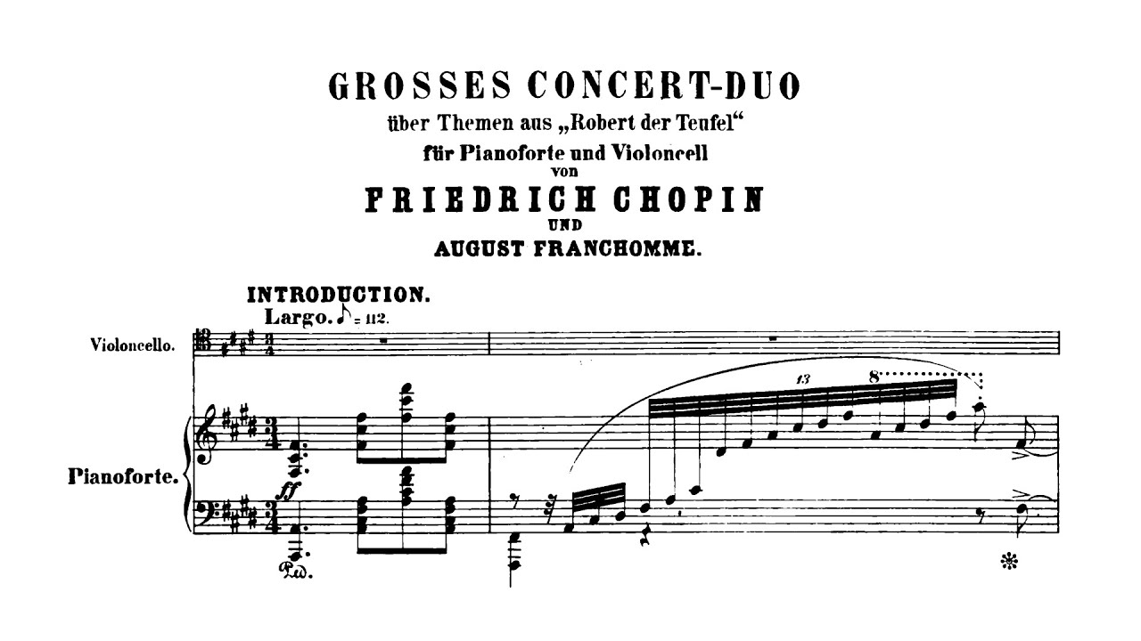 Chopin & Franchomme: Grand Duo Concertante, B. 70, KK IIb/1 (with Score)