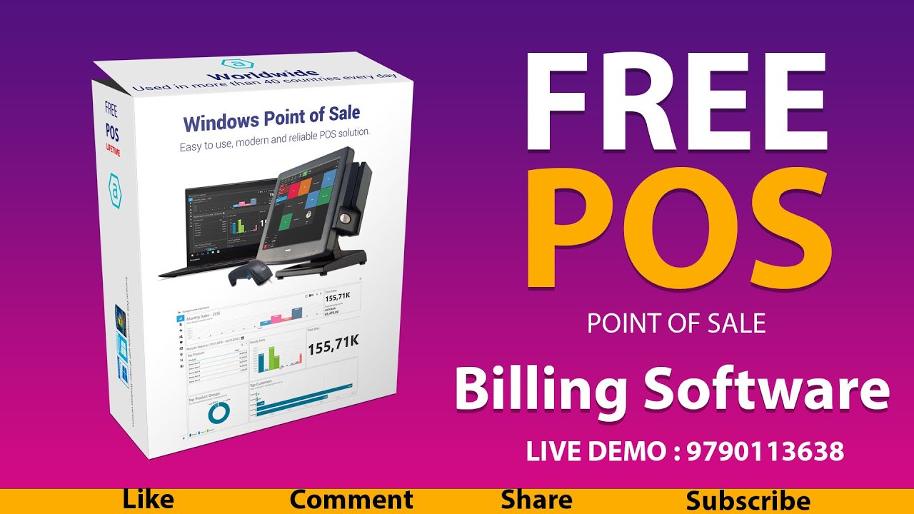 Free Point of Sale POS Inventory Management Billing Software for Retail ...