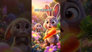 💚 One Carrot, One Kind Choice | Kids Moral Story #Shorts # #deenstoryland #rabbit