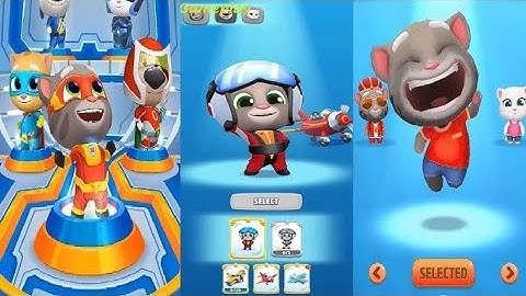 Talking Tom Gold Run 2 - vs Talking Tom Hero Dash All Raccoon Bosses In Fight Super Ginger, Red Ben 