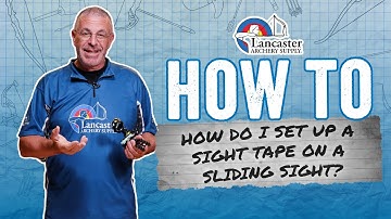 Bowhunting How-to | HOW DO I SET UP A SIGHT TAPE ON A SLIDING SIGHT?